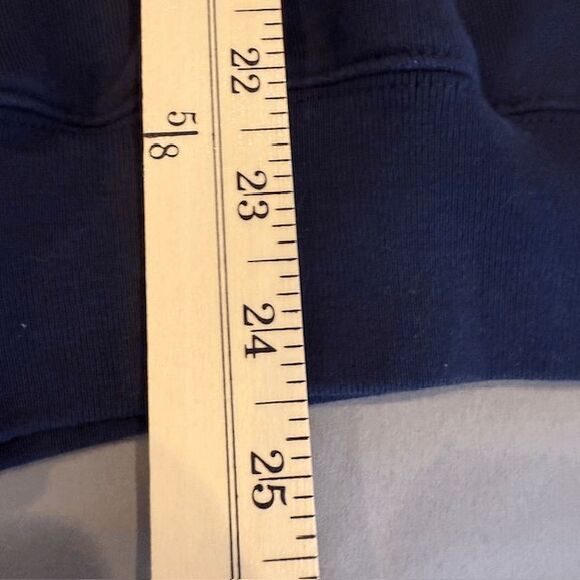 Frame Old School Sweatshirt Navy Blue w/Red Embroidered Script Logo Size Medium - Picture 8 of 11